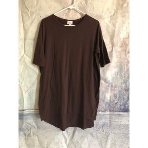 Dark burgundy/brown tunic